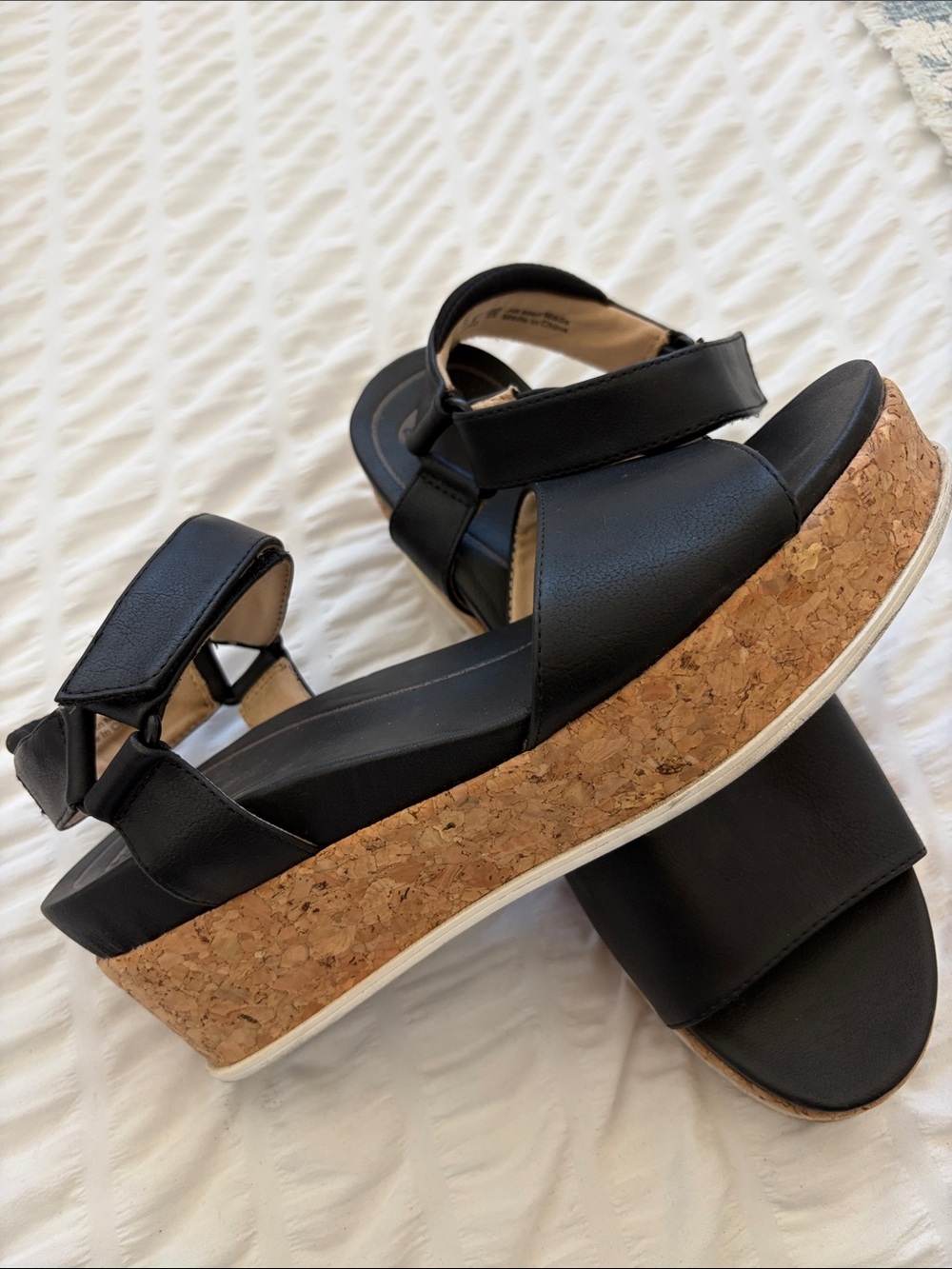 Dr Scholl’s “Beaming” Cork Platform Sandals w/Adjustable Straps. Nice Colorway!